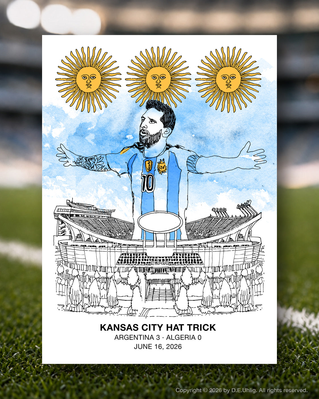Kansas City Hat Trick 2026 Soccer Postcard, 5" × 7"