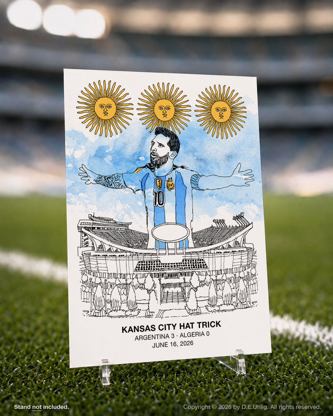 Kansas City Hat Trick 2026 Soccer Postcard, 5" × 7"